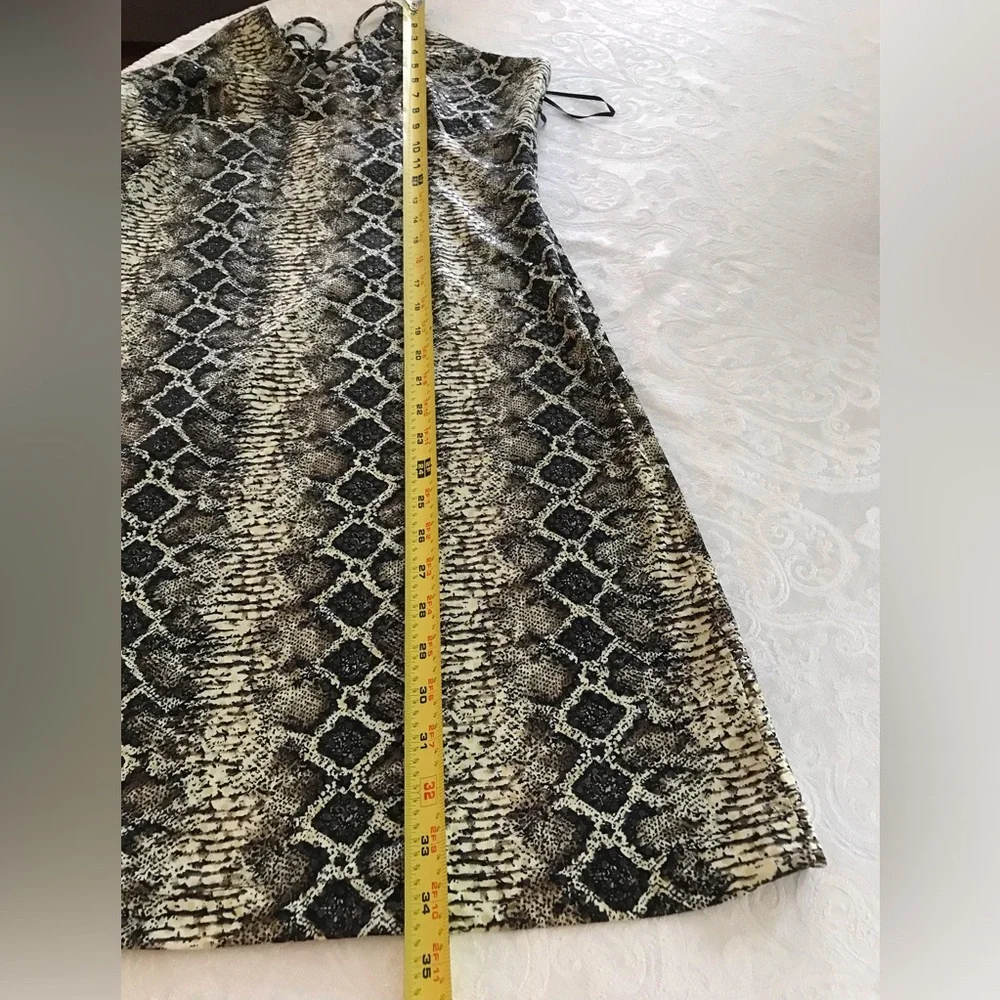 NWT Janine Paris Sequin Snakeskin Dress SZ M - Picture 7 of 10